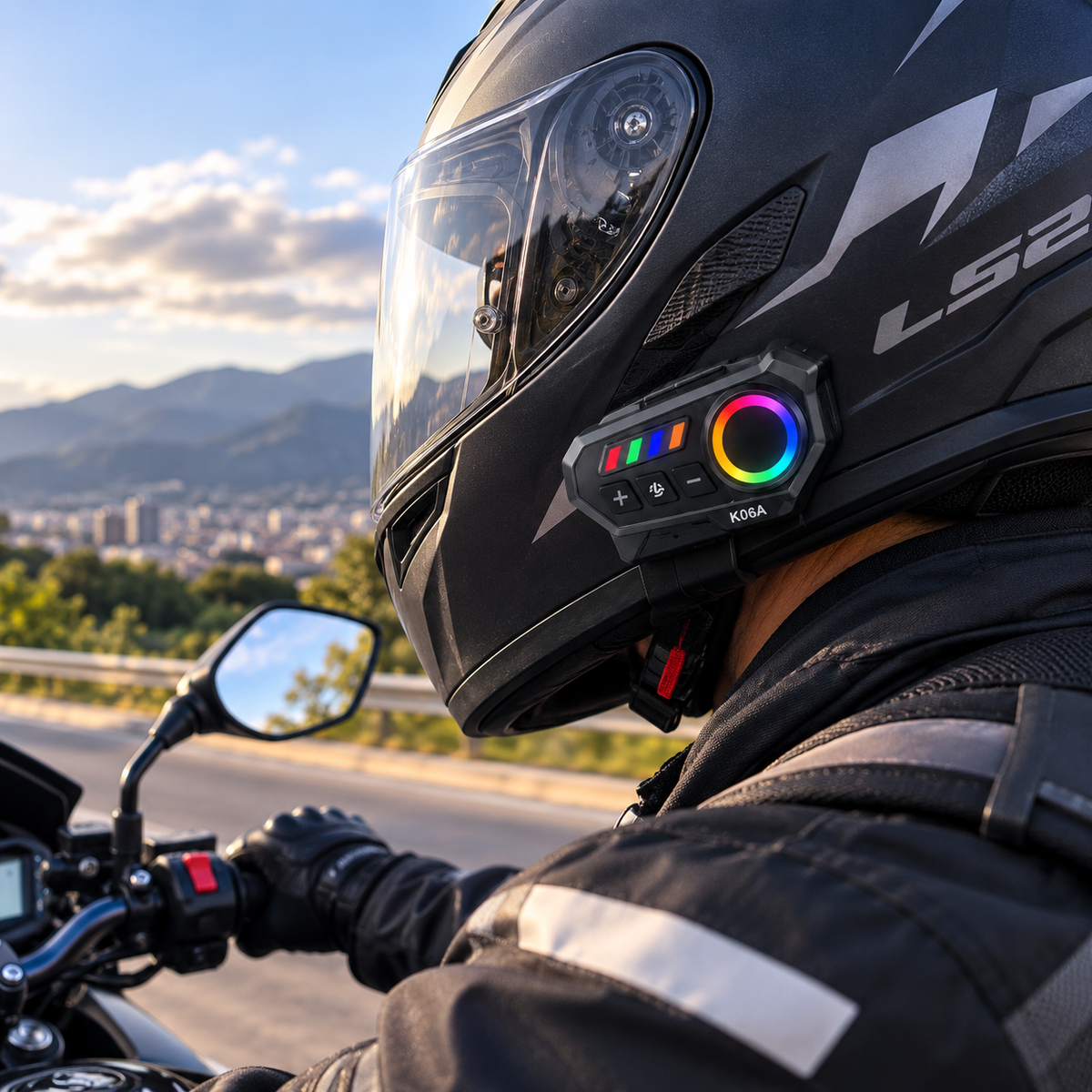 🎧 Auricular Bluetooth K06A para Casco de Moto | Música, GPS y Llamadas
