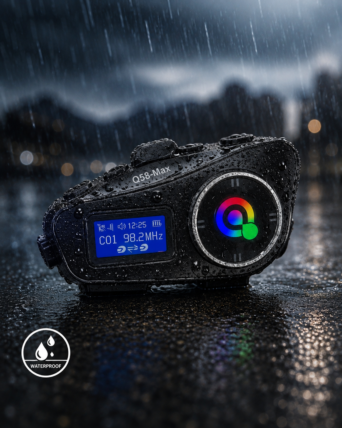 ntercomunicador Bluetooth Universal para Casco de Moto Q58MAX