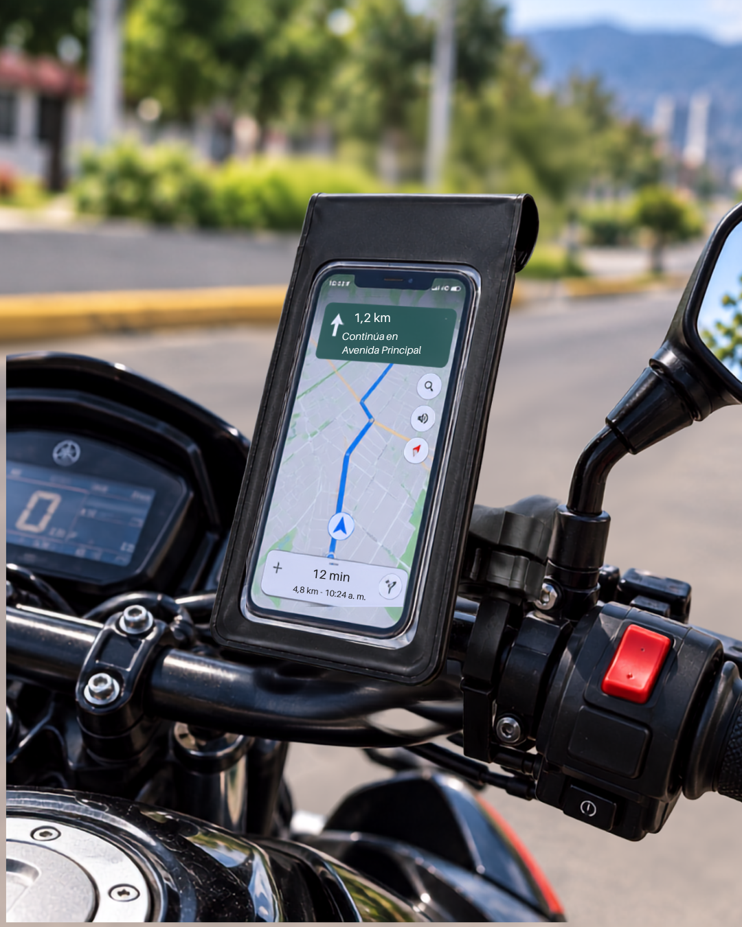 🏍️ Holder Contra Agua para Moto y Bicicleta | Soporte para Manillar
