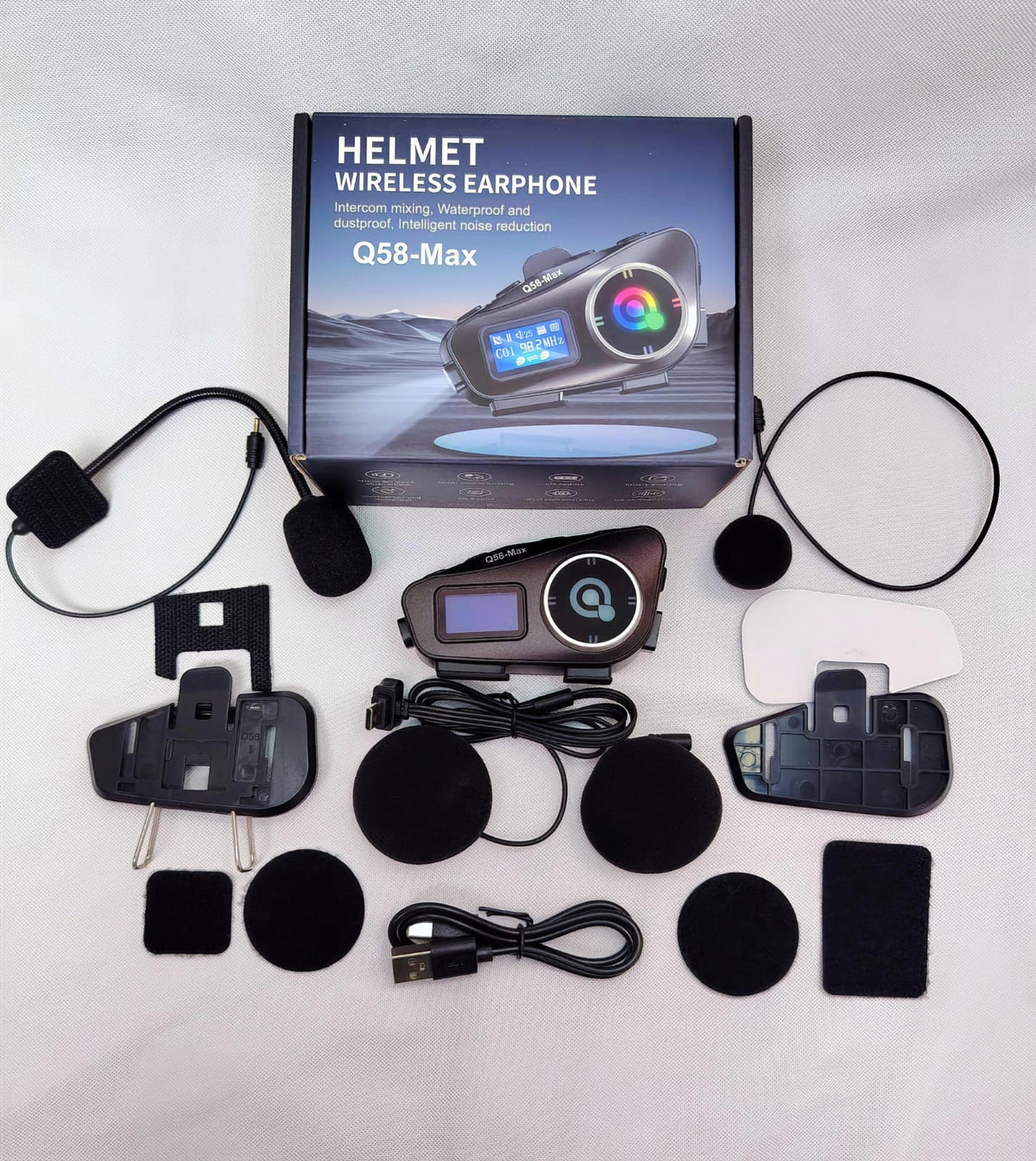 ntercomunicador Bluetooth Universal para Casco de Moto Q58MAX